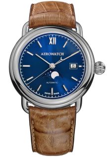 A 77983 AA06 Aerowatch 1942 Moon Phase Automatic A 77983 AA06