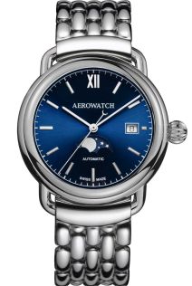 A 77983 AA06 M Aerowatch 1942 Moon Phase Automatic A 77983 AA06 M