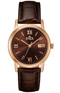 A12151D1I Inex Ladies Rosegolden Brown Petite 30mm