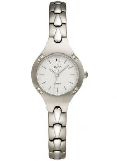 A69321S4I Inex Ladies 8 Diamonds Sapphire Petite 25mm