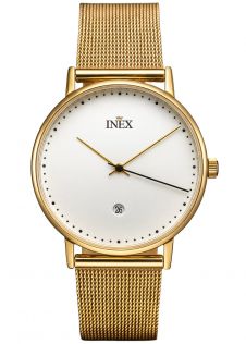 A69468-2D4P Inex Mens Golden Mesh 38mm