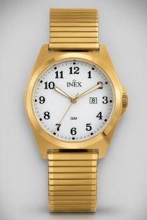 A69495D0A Inex Mens Golden Classic 39mm