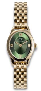 ADW00100804 Daniel Wellington Oval Ophelia Mini Emerald Gold DW00100804
