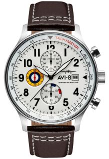 AV-4011-01 AVI-8 Classic Chronograph Classic White AV-4011-01