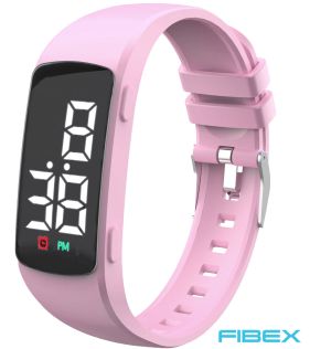 FIBEX15V3PINK Rutinbyggare för flickor rosa träningsklocka | FIBEX15V3PINK
