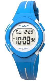 FIBEX19EN001 Digital barnklocka med dubbeltid blå | FIBEX19EN001