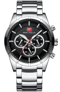 mf8201 Mini Focus Steel Black Chronograph