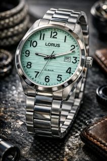 RH909RX9 Lorus Rippled Turquoise 39mm