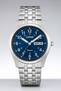 RXN77DX9 Lorus Mens Day-Date Stainless Steel