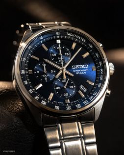 SSB377P1 Seiko Mens Chronograph Blue Steel 41mm