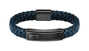 1580179M BOSS Lander Leather Bracelet 1580179M