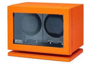 310006 BLDC-B02 Watch Winder for 2 Watches Orange 310006