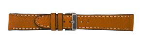 339318S Falkenlund Deluxe Beco Watch Strap Rodeo Soft Brown Calf Leather 18mm Stainless Steel Buckle 339318S