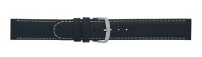 342120S Falkenlund Deluxe Beco Watch Strap Anfibio Black Calf Leather 20mm Stainless Steel Buckle 342120S