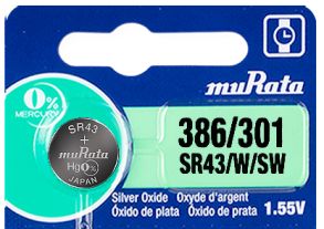 248375X Murata Silveroxid SR43-PBWW 301/386 1 stk