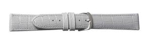 6483214S Falkenlund Deluxe Beco Watch Strap Louisiana Croco Light Grey Calf Leather 14mm Stainless Steel Buckle 6483214S