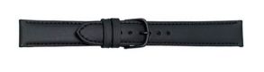 662114 Falkenlund Deluxe Beco Watch Strap Hermes Calf Leather Nappa Smooth Black 14mm Black Buckle 662114