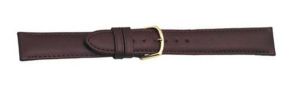 664214G Falkenlund Deluxe Beco Watch Strap Polo Brown Calf Leather 14mm Gold Plated Buckle 664214G