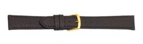 666214G Falkenlund Deluxe Beco Watch Strap Imperator Calf Leather Brown 14mm Gold Plated Buckle 666214G