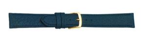 666314G Falkenlund Deluxe Beco Watch Strap Imperator Calf Leather Blue 14mm Gold Plated Buckle 666314G