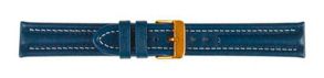 682724G Falkenlund Deluxe Beco 24mm Watch Strap Arizona Sport Blue Gold Buckle 682724G
