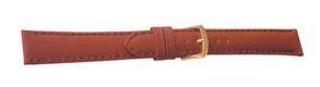 694914G Falkenlund Deluxe Beco Watch Strap Medio XL Cognac Calf Leather 14mm Gold Plated Buckle 694914G