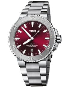 73377304158MB Oris Aquis Date Cherry 43.5mm 01 733 7730 4158-07 8 24 05PEB