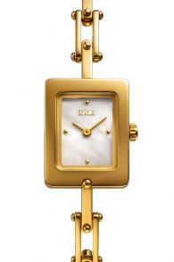 A117D11KV Inex Ladies Petite Golden Mother of Pearl 20mm