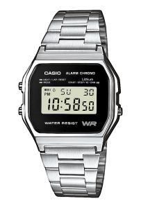 A158WEA-1EF Casio Classic Retro Silver/Black - A158WEA-1EF