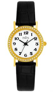 A69399D0A Inex Ladies Golden Crystals Petite 27mm