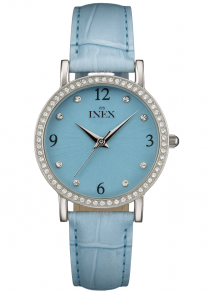 A7444S8P Inex Womens Turquoise Crystal Petite 30mm