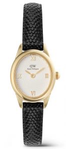 ADW00100890 Daniel Wellington Ophelia Mini Black Lizard White Guilloché Gold DW00100890
