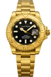 AIW8803 Aistrup Mens 100m Classic Full Golden Sapphire 40mm