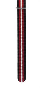 ANATO20SRHRS IHS 22mm Black/Red/White Nato strap NATO20SRHRS