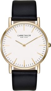CA3820-GOWHBL Carrie Taylor Lexington Gold/White Black Leather