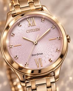 EM0503-75X Citizen Ladies Rosegolden Pink Solar 32mm