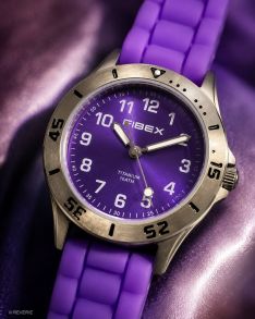 FIBEXTIA02 Lila titanarmbandsur allergivänligt | FIBEXTIA02
