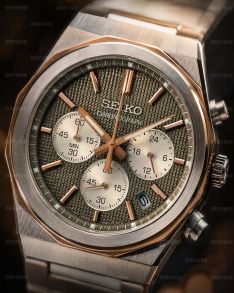 HGK002P1 Seiko Mens Two-Tone Steel Sapphire Chronograph 40mm
