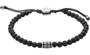 JF02887040 Fossil Black Semi-Precious Bracelet JF02887040