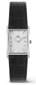 ADW00100898 Daniel Wellington Bound Black Crocodile Guilloché Silver DW00100898