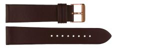 BR-PMS428C-CS1508007C Carrie Taylor Brown Leather Strap (20mm) Rosegold