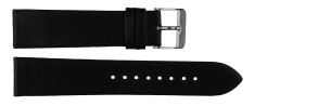 PMS428C-CS1508007C-P3-T-05-SI Carrie Taylor Black Leather Strap (20mm) Silver
