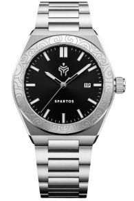 SPW8702 Spartos Aegis Black Steel 42mm
