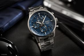 SSB387P1 Seiko Mens Blue Titanium Chronograph 41mm