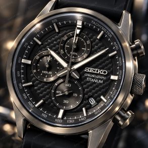 SSB393P1 Seiko Mens Titanium Carbon Chronograph 41mm