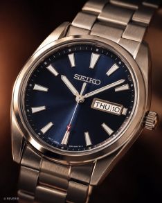 SUR341P1 Seiko Mens Blue Steel Day-Date Sapphire 40mm