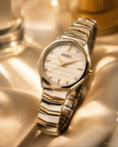 SUR616P1 Seiko 10 Diamonds Two-Tone Sapphire 34mm