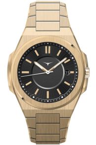 Zinvo Rival Gold Zinvo Rival Gold Sapphire + Black Rubber Strap