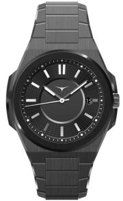 Zinvo Rival Gunmetal Zinvo Rival Gunmetal Sapphire + Black Rubber Strap