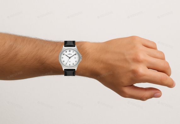 Inex Mens Sapphire Classic Leather 37mm